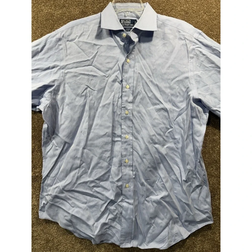 Polo Ralph Lauren Regent Classic Fit Men's 16.5 32/33 Light Blue‎ Long Sleeve